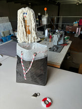 Load image into Gallery viewer, ClamShell Sailcloth Tote Bag Med Handmade by Lanee (Copy)